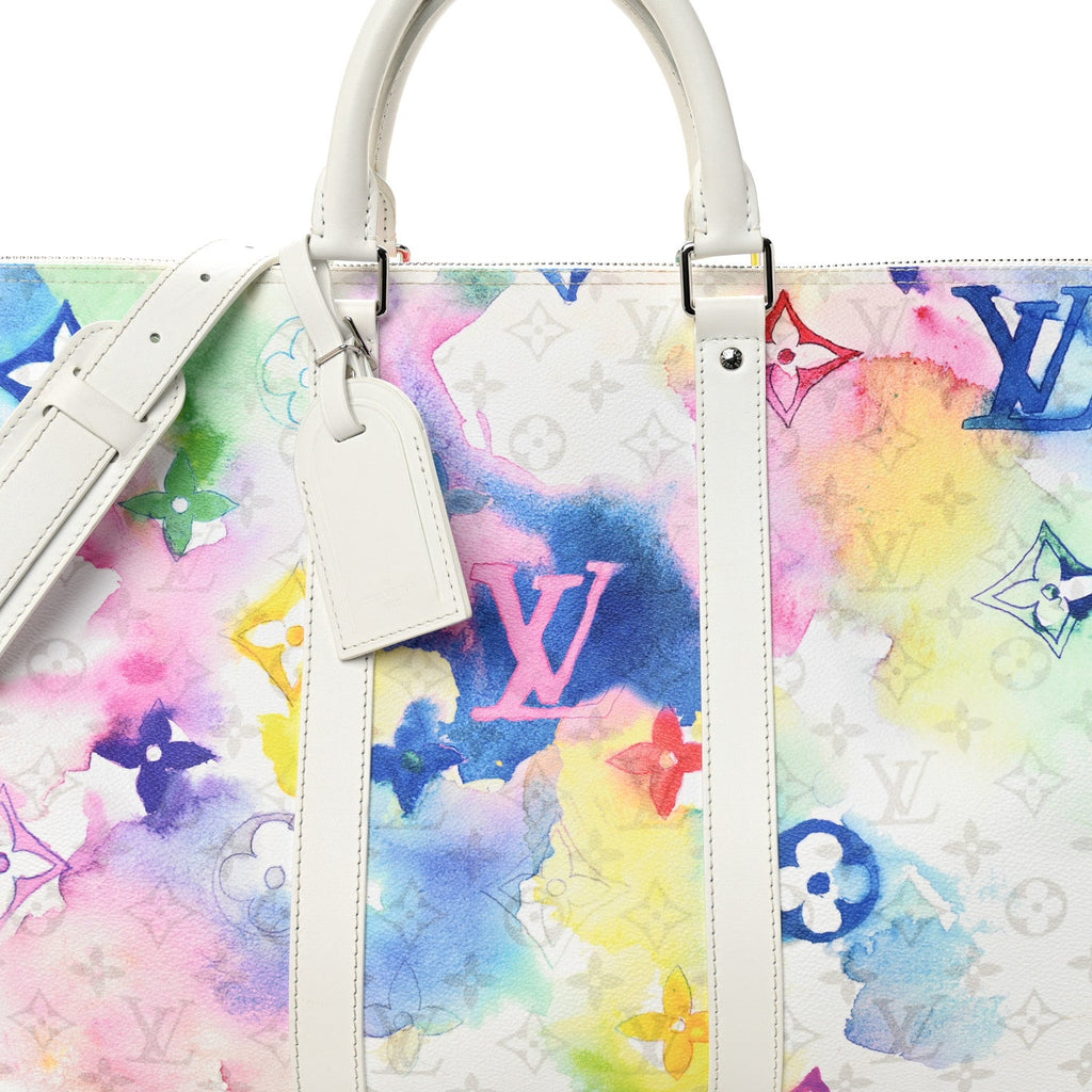 Monogram Watercolor Keepall Bandouliere 50 Multicolor