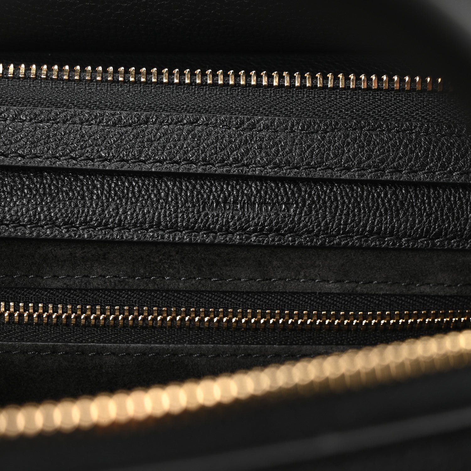 Grained Calfskin Little New Luggage Black