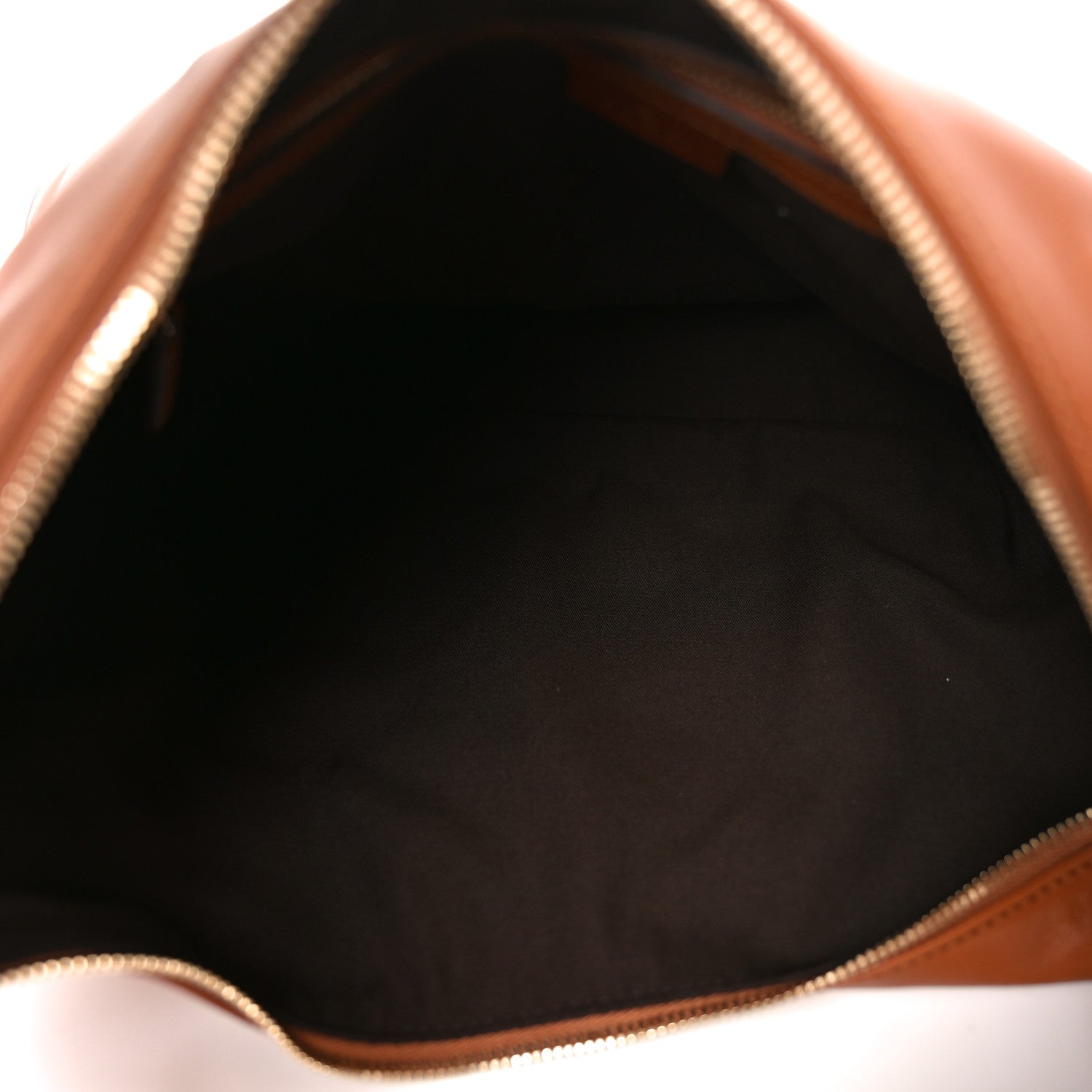 Calfskin Medium Horsebit Chain Hobo Brown