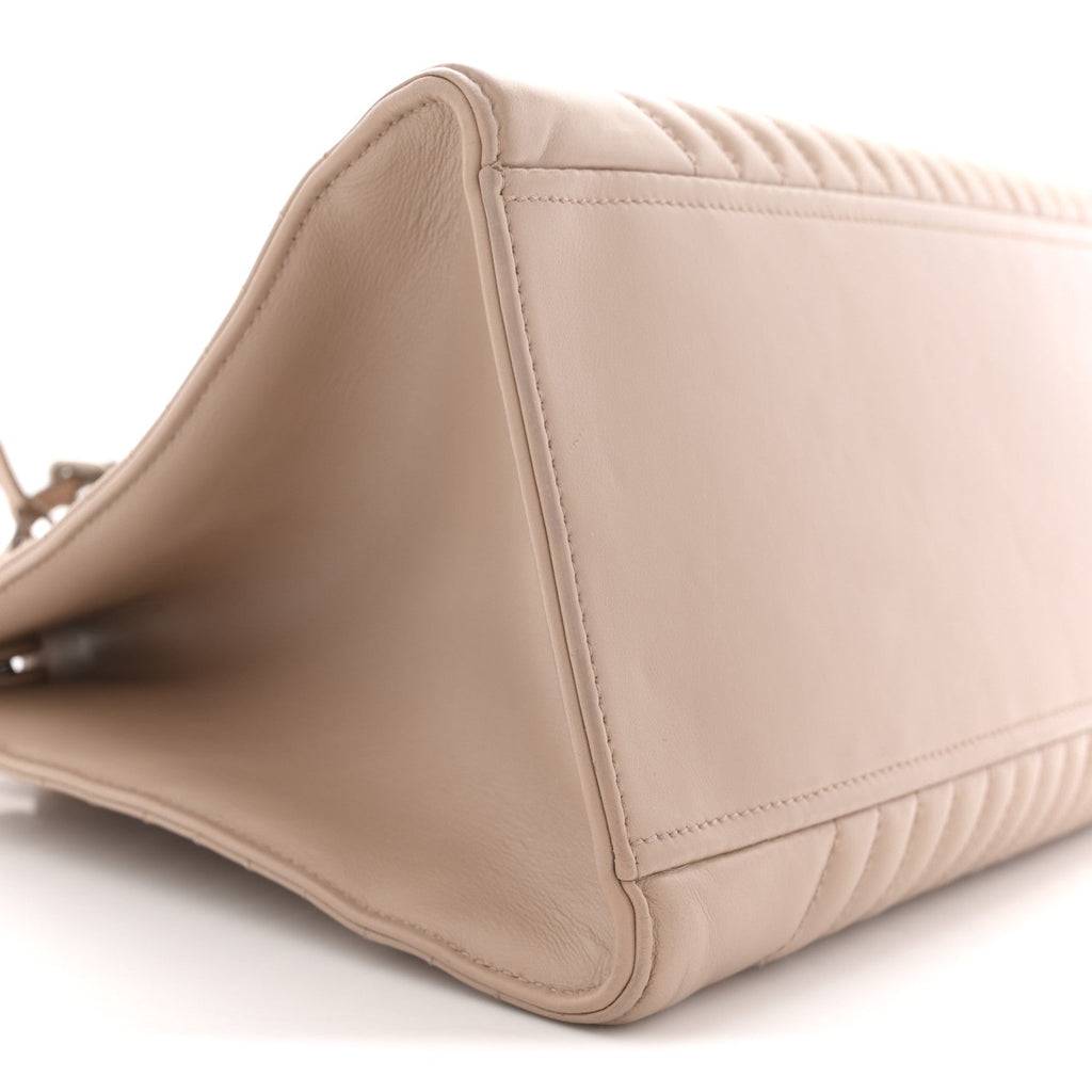 Soft Calfskin Impunture Diagramme Tote Cipria
