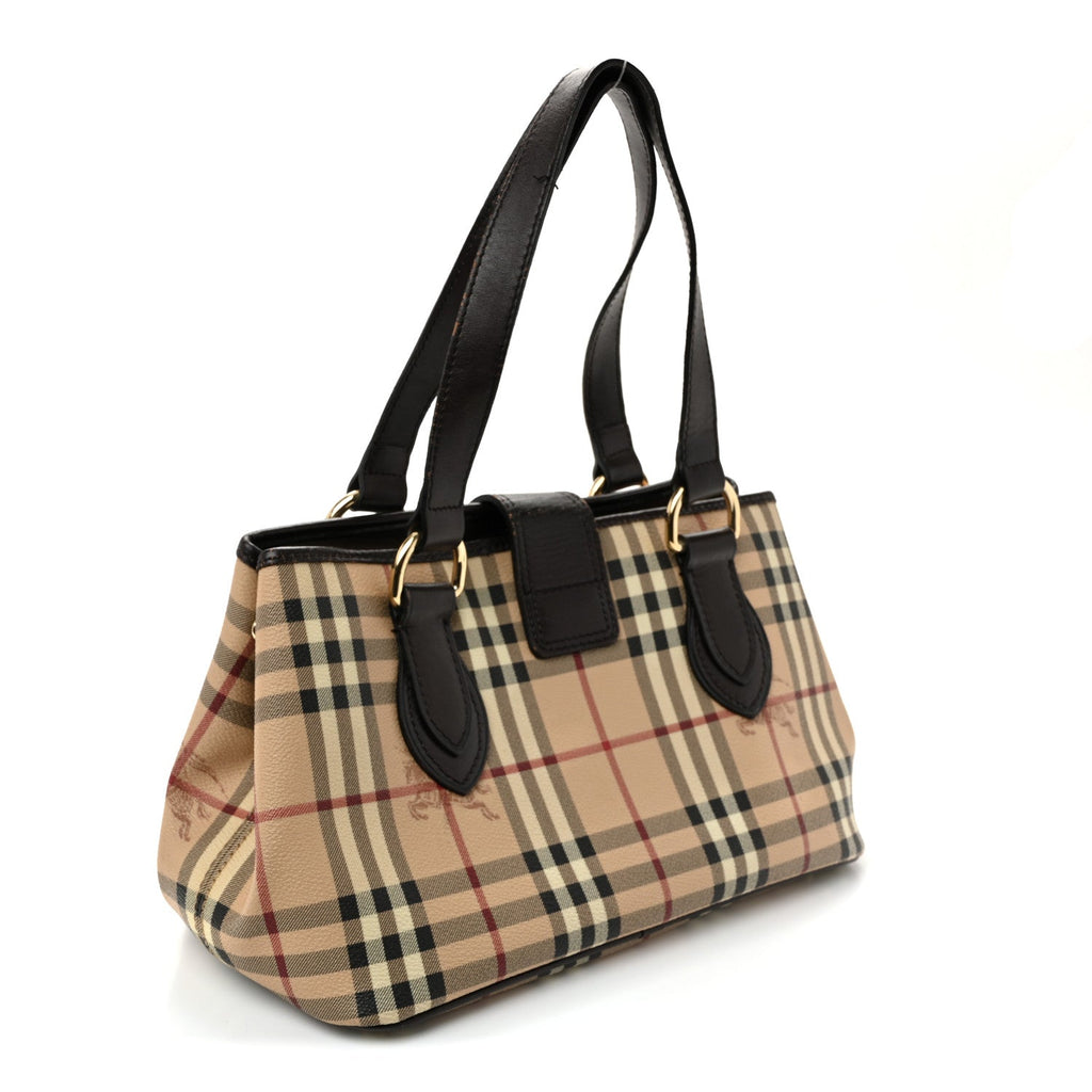 Haymarket Check Eden Tote Chocolate