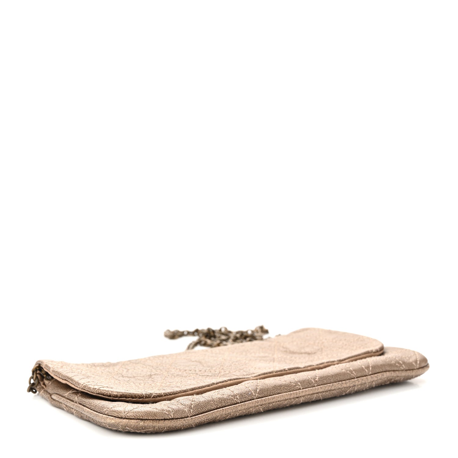 Lambskin Cannage Lady Dior Chain Clutch Bronze