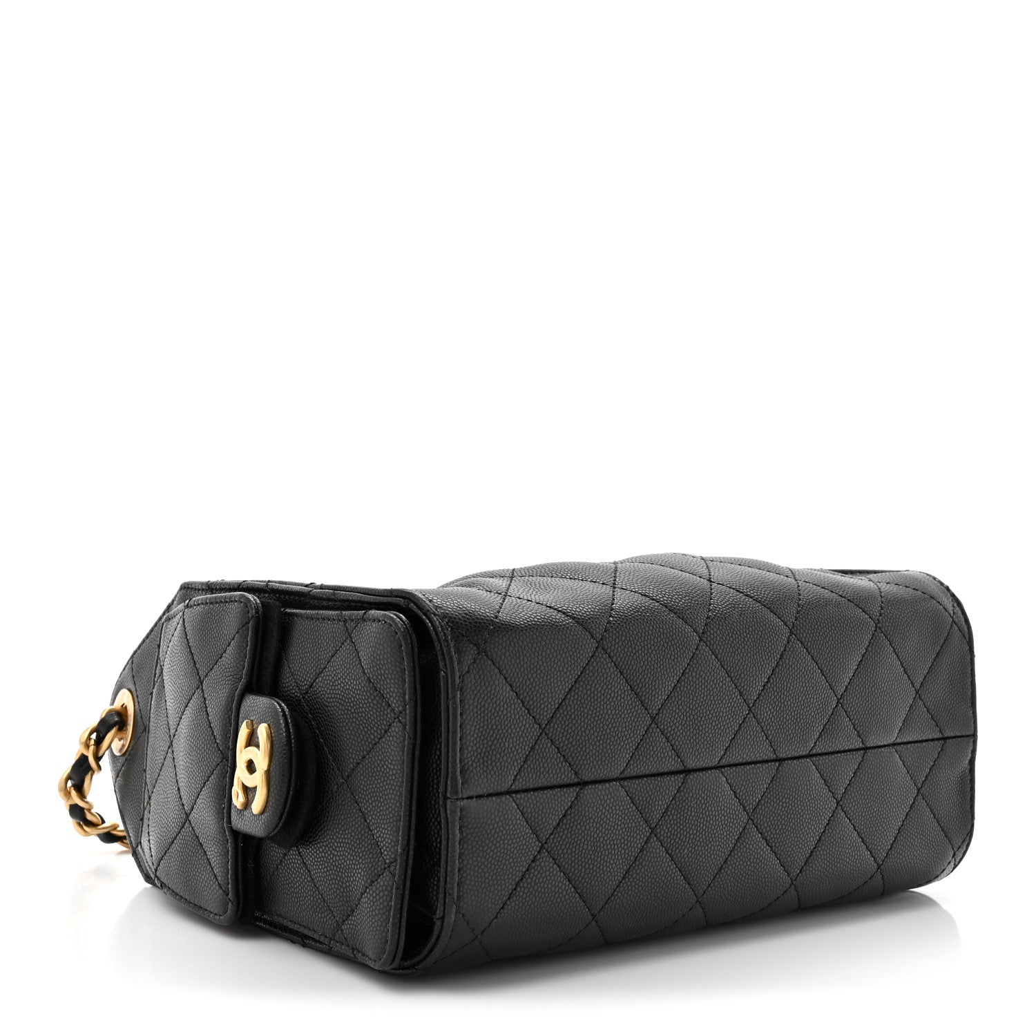 Caviar Quilted Mini Chanel 25 Handbag Black
