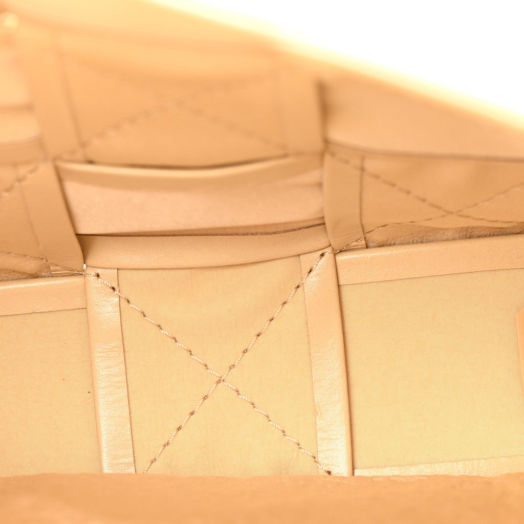 Paper Calfskin Maxi Intrecciato Cassette Crossbody Bag Porridge