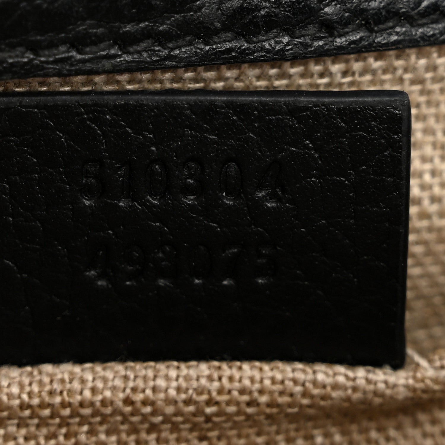 Dollar Calfskin Small Interlocking G Shoulder Bag Black