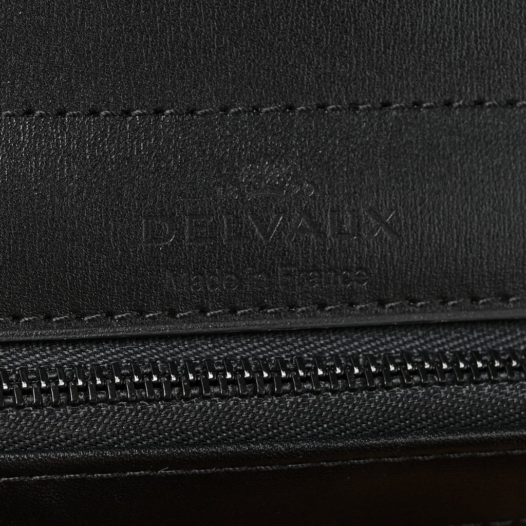 Canvas Patent Calfskin MM Brillant Satchel Black