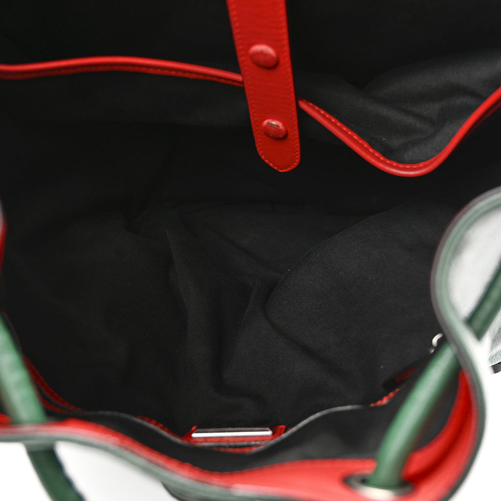 Calfskin Ecusson Explorafunk Backpack Green
