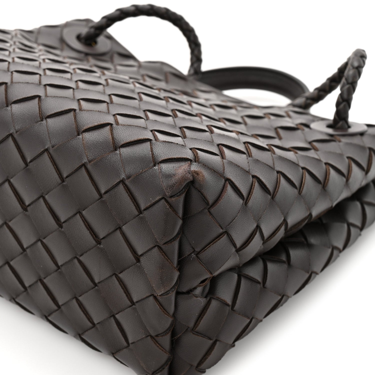 Nappa Intrecciato Small Andiamo Shoulder Bag Fondant