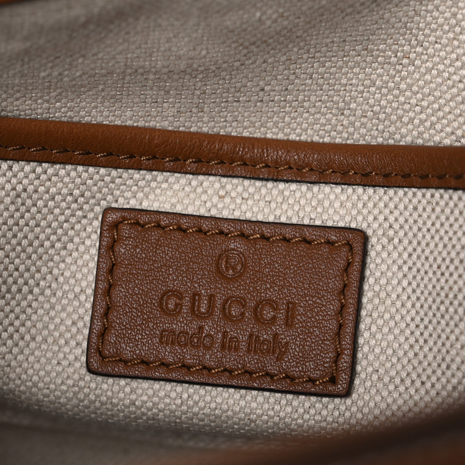 GG Supreme Monogram Horsebit 1955 Soft Small Shoulder Bag Beige Brown Sugar