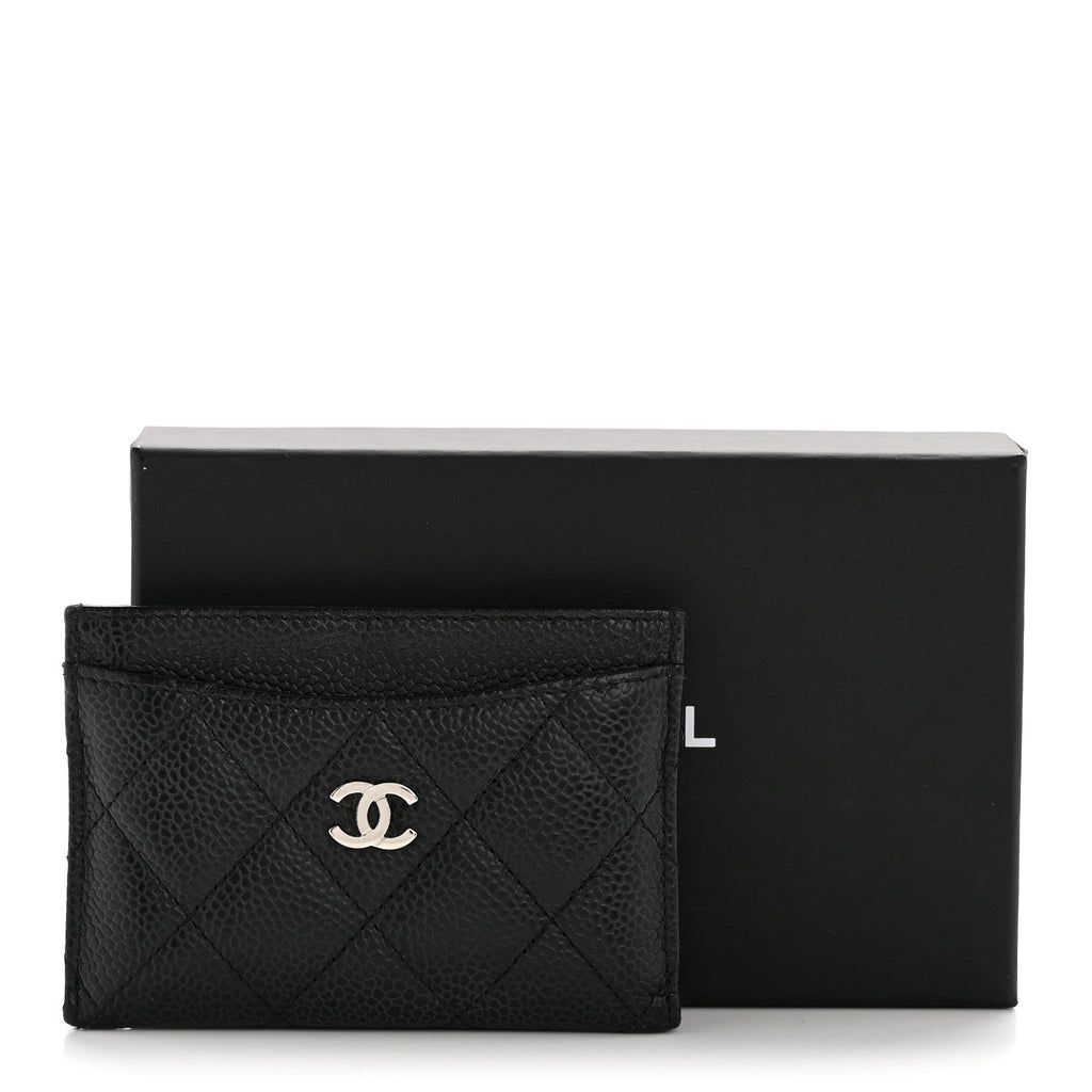 Caviar Quilted  Holder Black