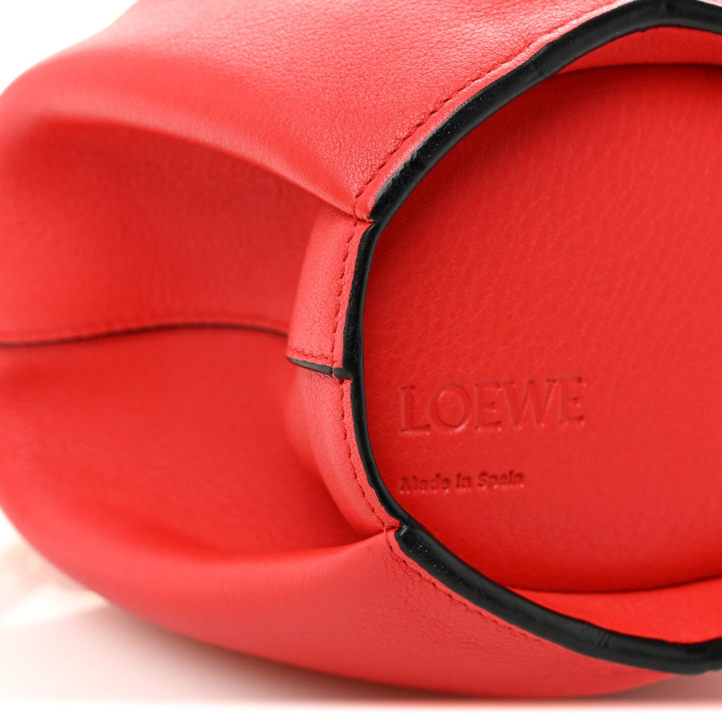Calfskin Mini Elephant Crossbody Bag Scarlet Red