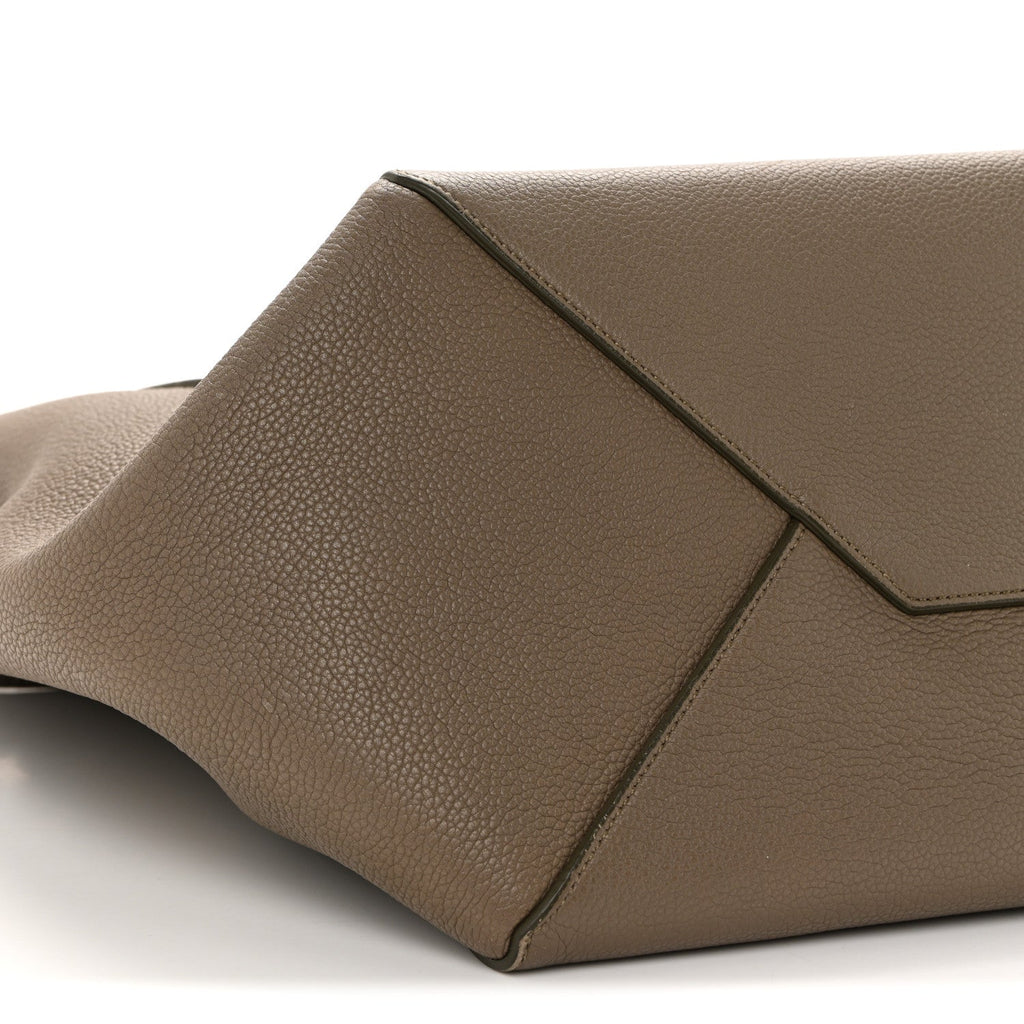 Soft Grained Calfskin Small Belt Cabas Phantom Taupe