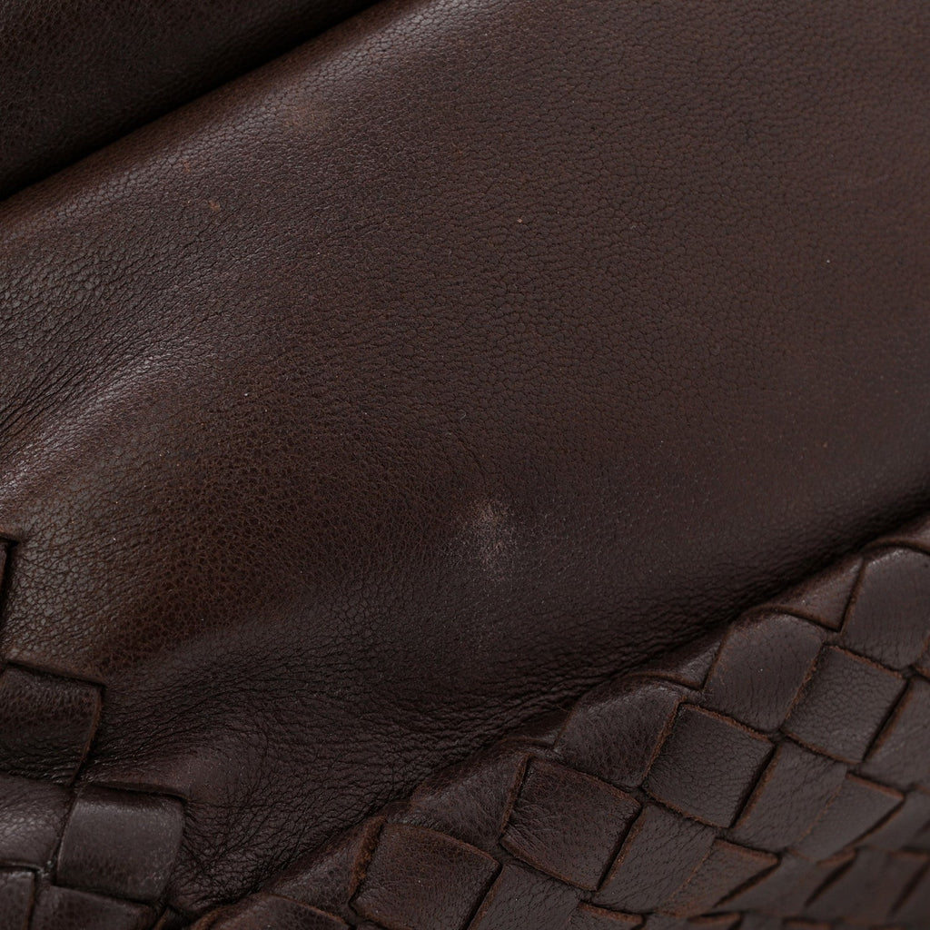 Nappa Intrecciato Medium Campana Hobo Ebano