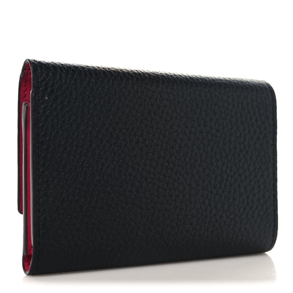 Taurillon Capucines Compact Wallet Black