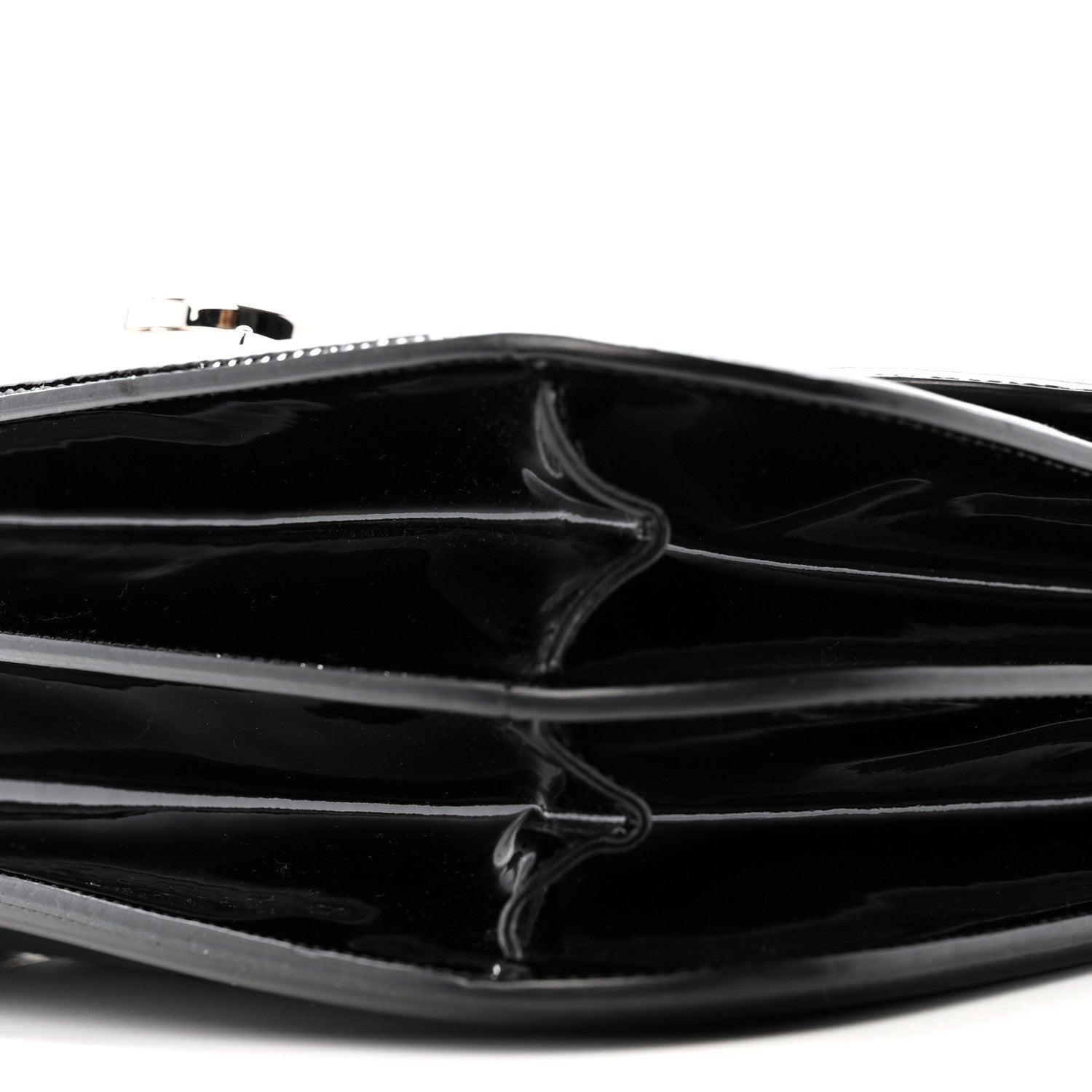 Patent Jody Shoulder Bag Black