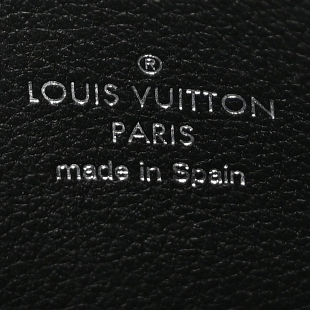 Calfskin Lockme Zippy Coin Purse Black