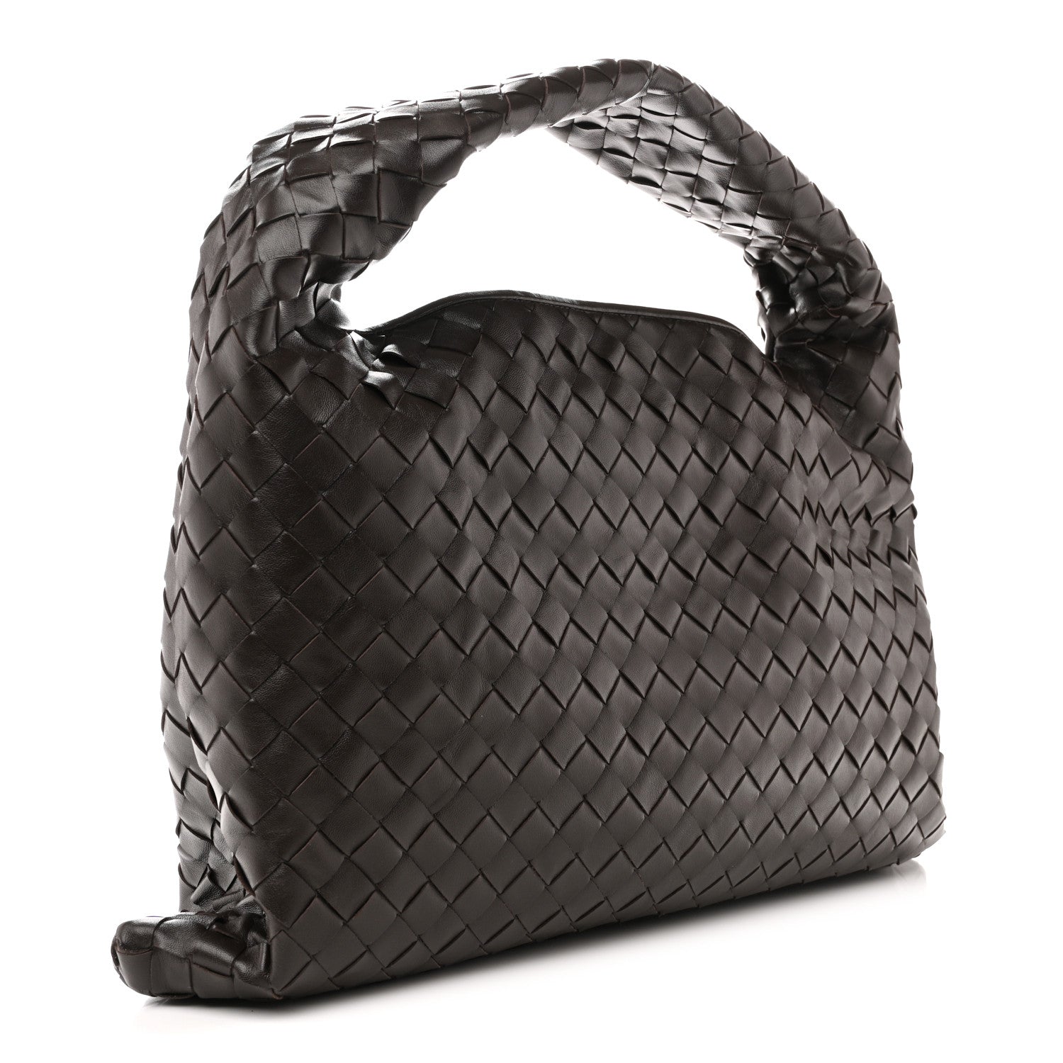 Calfskin Intrecciato Small Hop Fondant