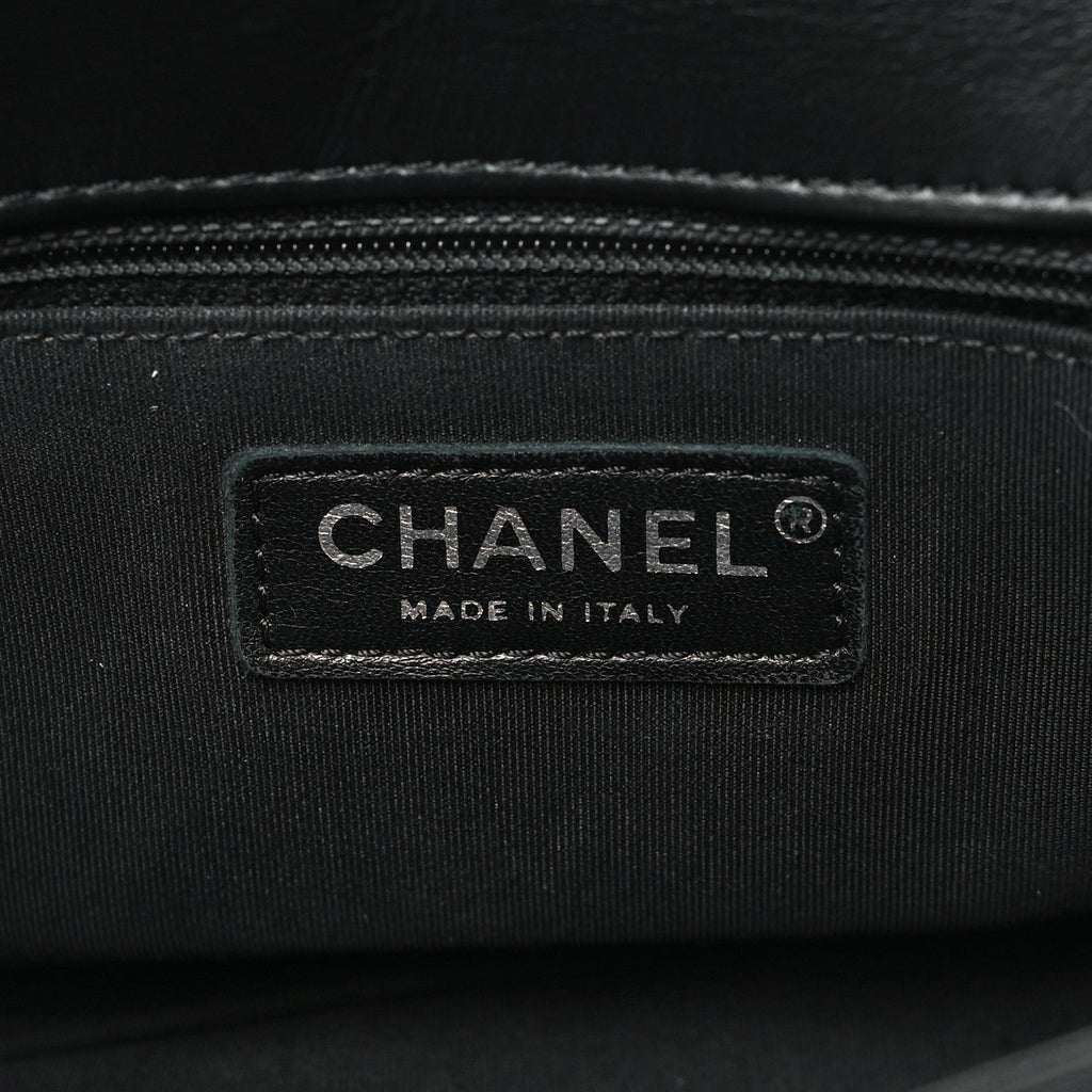 Calfskin Stitched Small Ring My Bag Flap Crossbody Bag Black