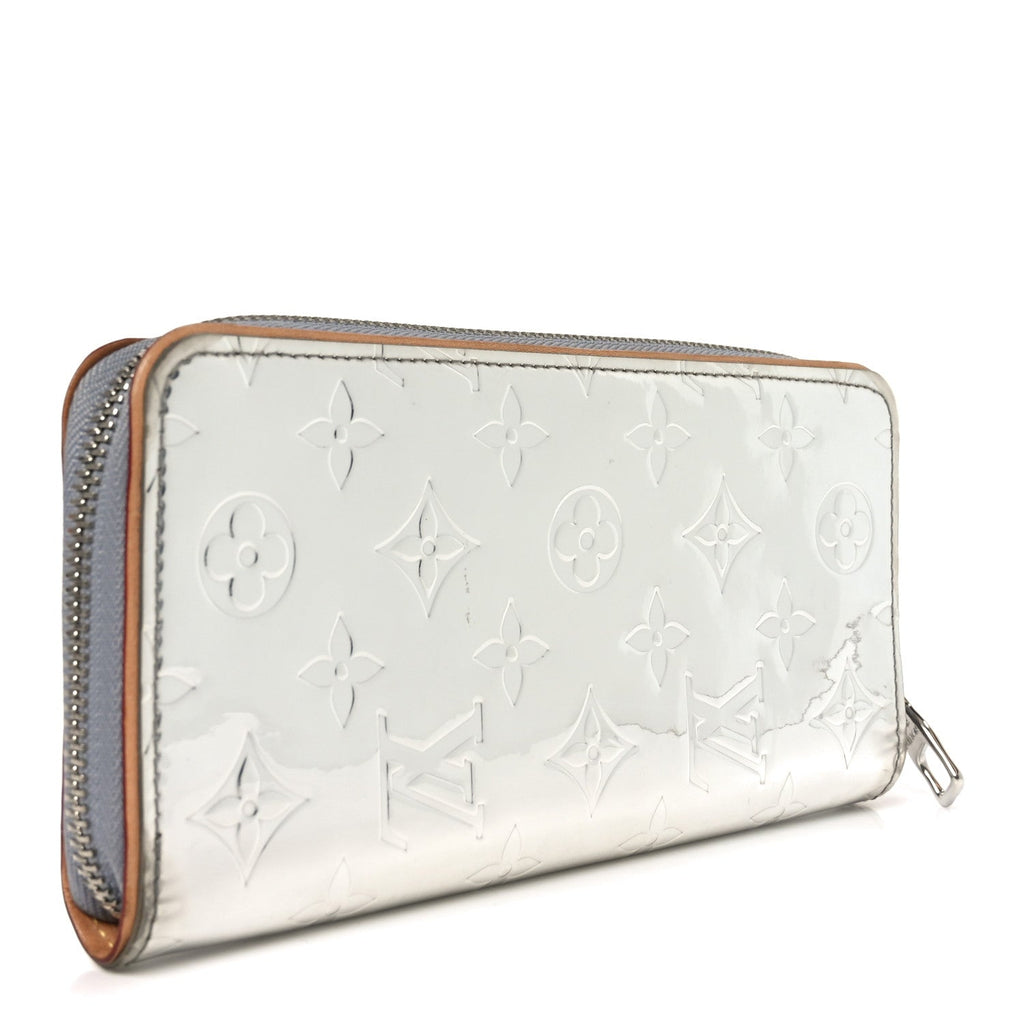Monogram Mirror Zippy Wallet Silver