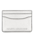 Metallic Saffiano holder Silver