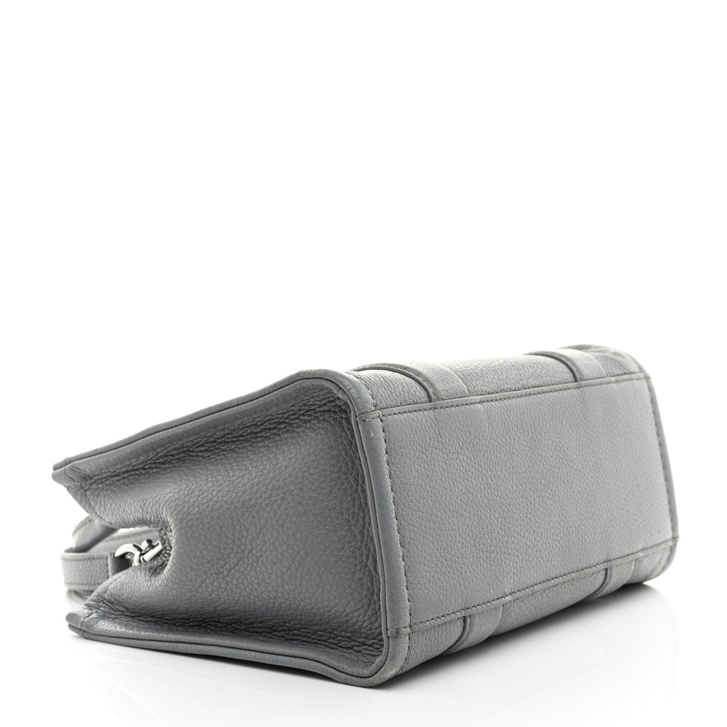 Grained Calfskin Small The Tote Bag Wolf Grey