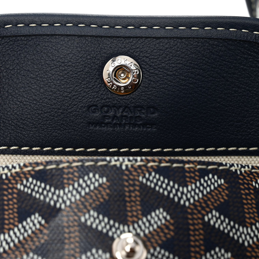 Goyardine Reversible Mini Anjou Navy