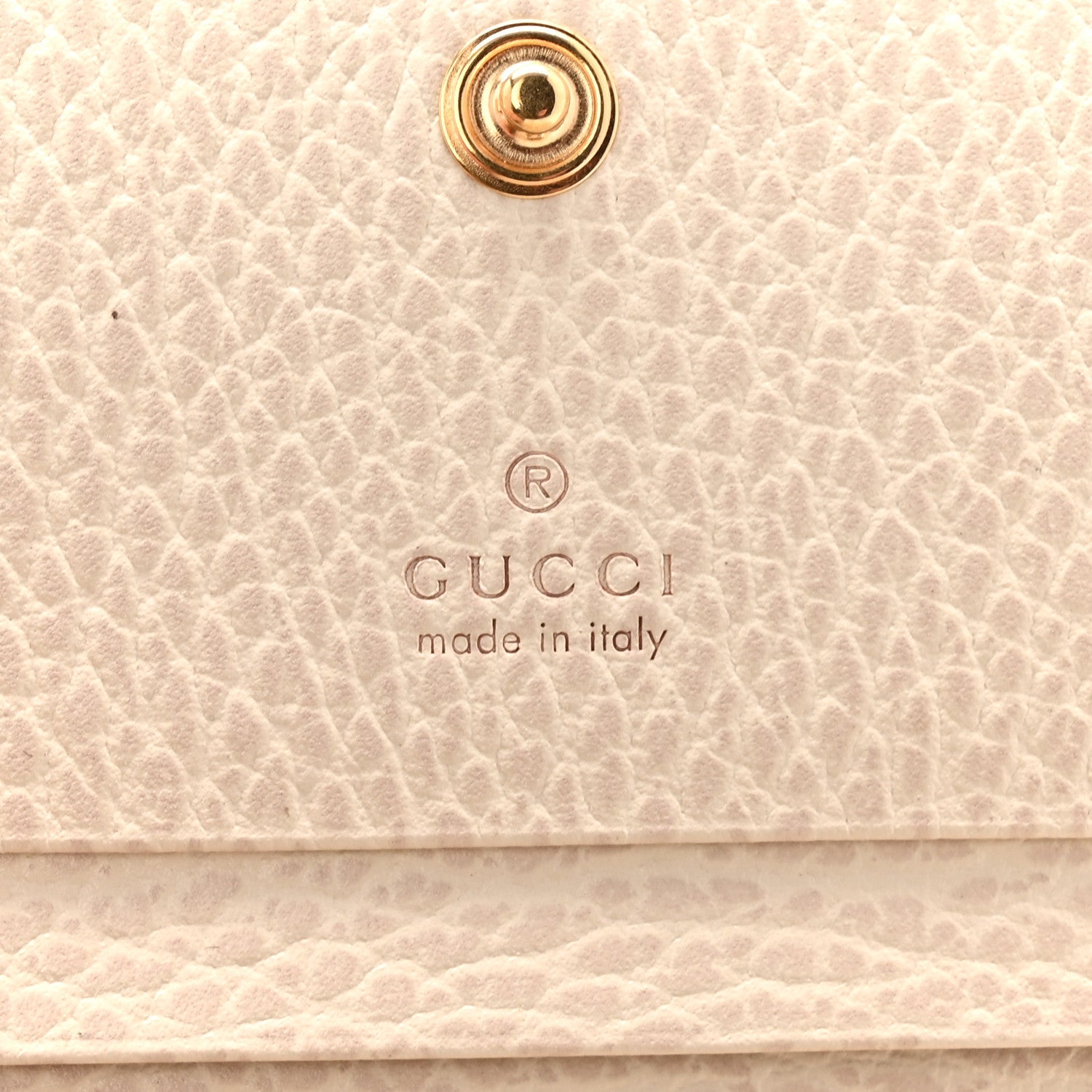 Dollar Calfskin GG Supreme Monogram GG Marmont  Case Mystic White Beige Ebony