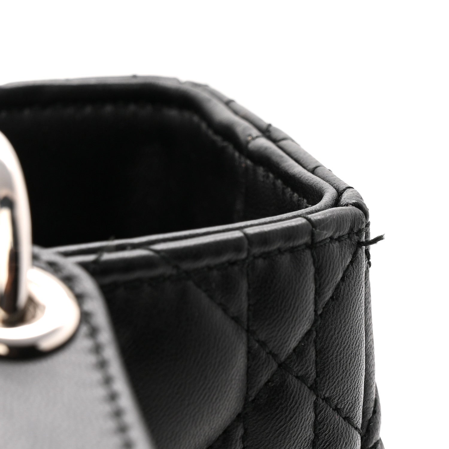 Lambskin Cannage Medium Lady Dior Black