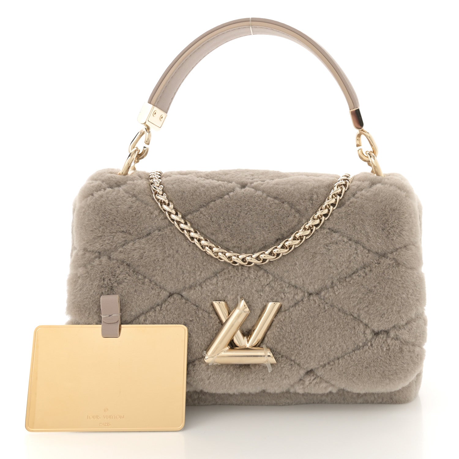 Shearling Malletage Top Handle GO-14 PM Grey