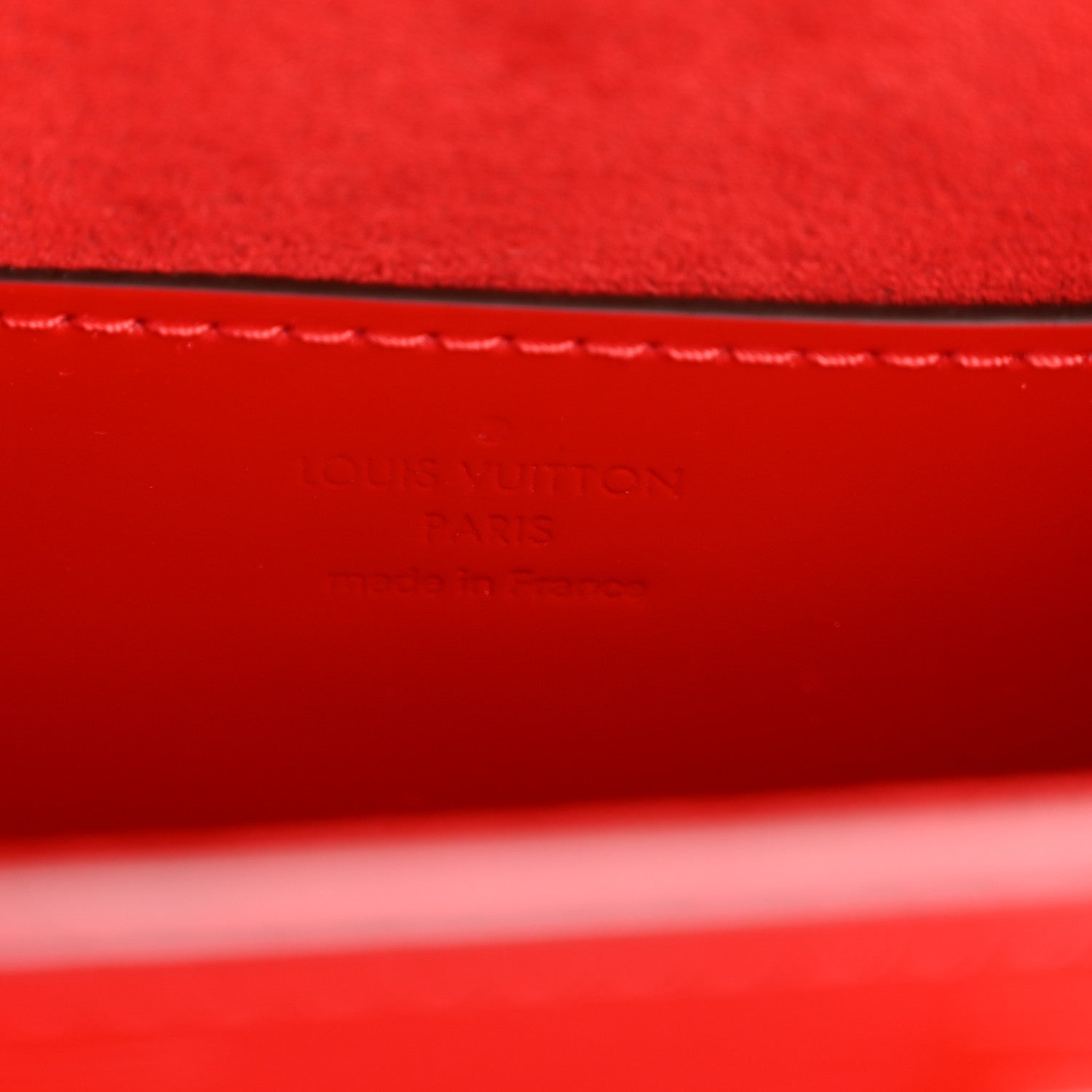 Patent Monogram Infrarouge Twist Shoulder Bag PM Coquelicot