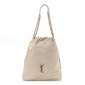 Lambskin Matelasse Monogram Large Jamie 4.3 Pochon Blanc Vintage