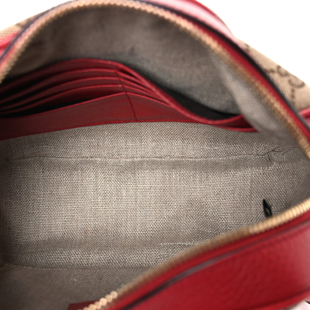 Monogram Mini Bree Messenger Bag Red