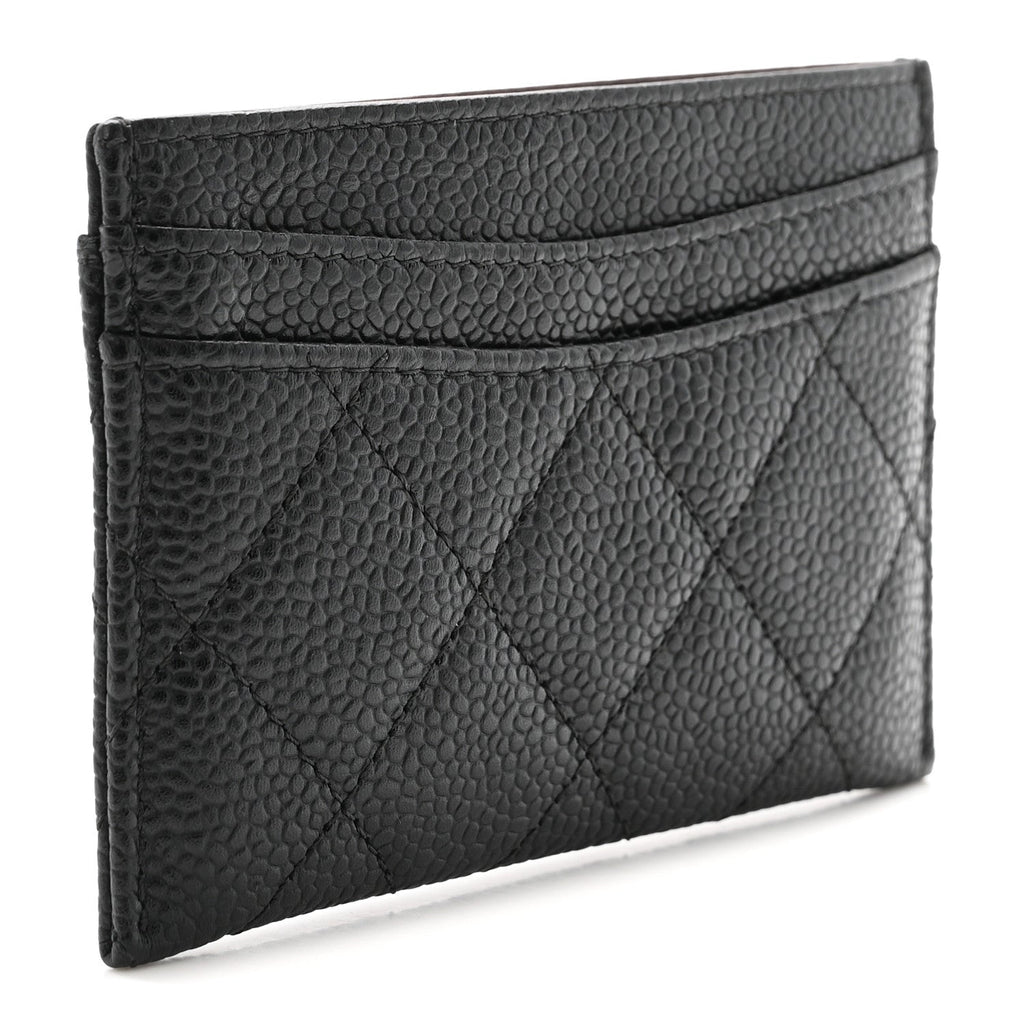 Caviar Quilted  Holder Black