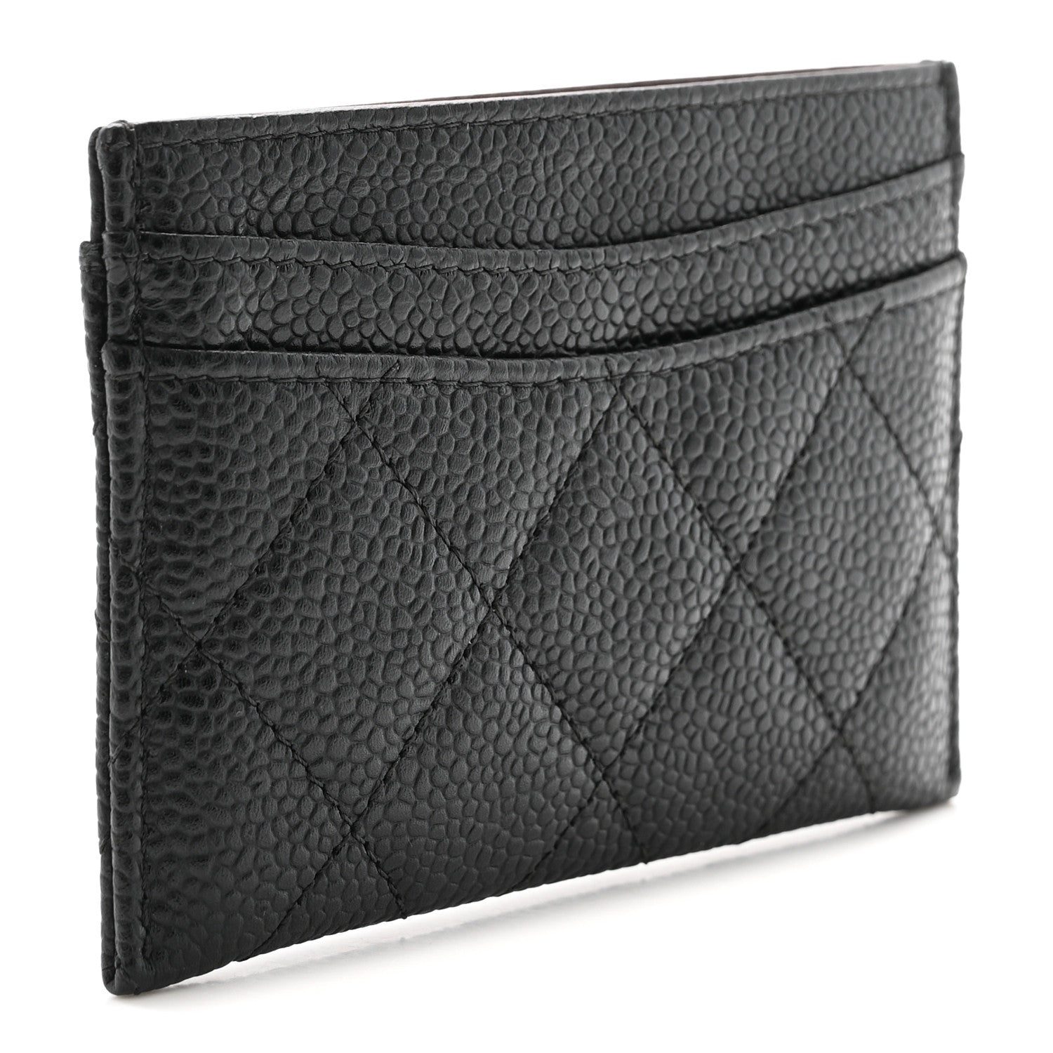 Caviar Quilted  Holder Black