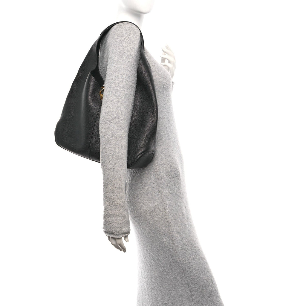 Calfskin Margot Hobo Black