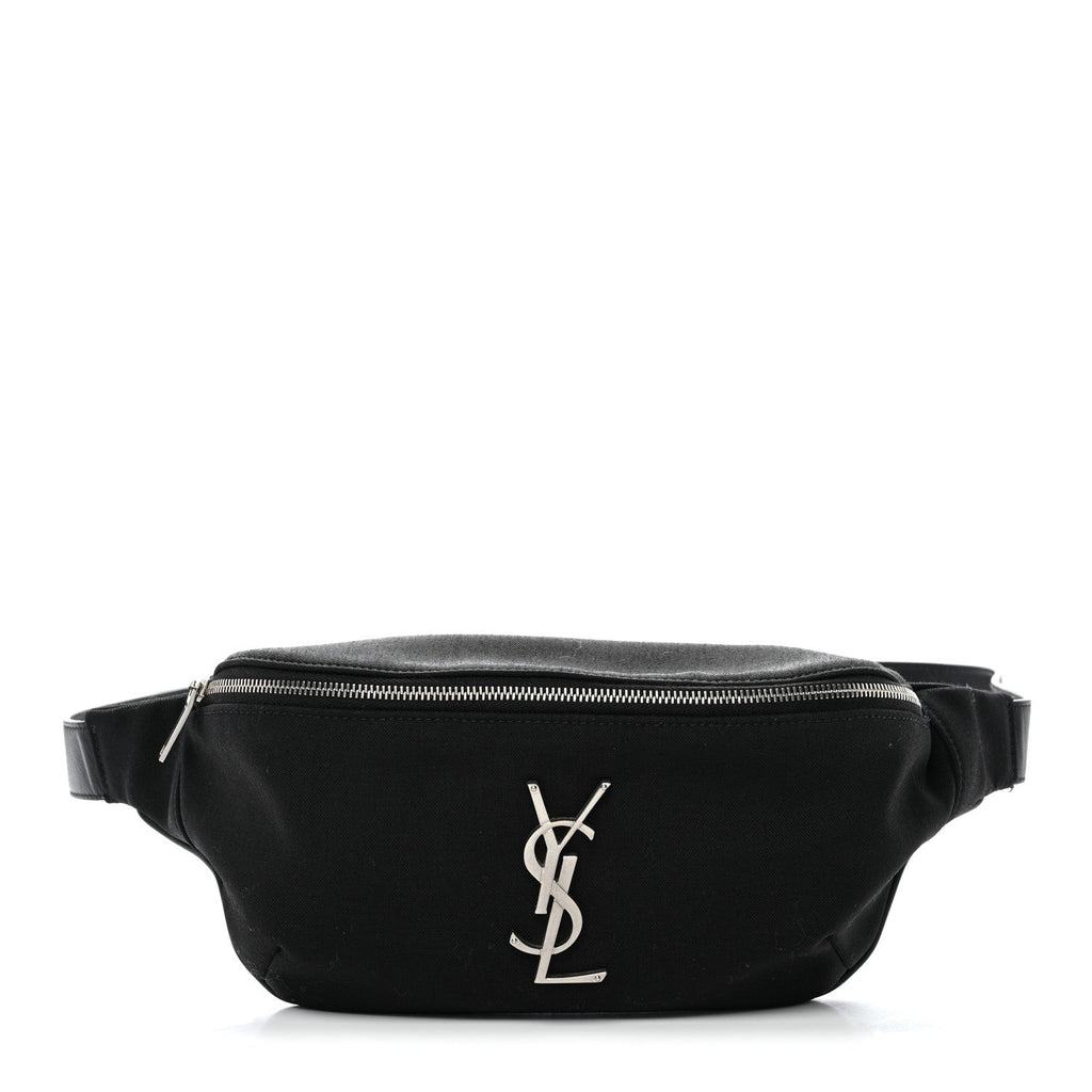 Canvas Monogram Belt Bag Black