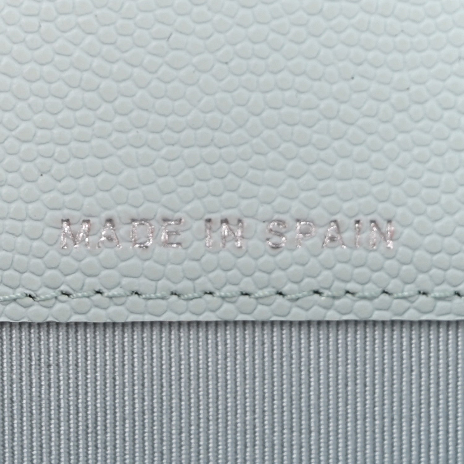 Caviar Quilted Flap  Holder Wallet Light Blue