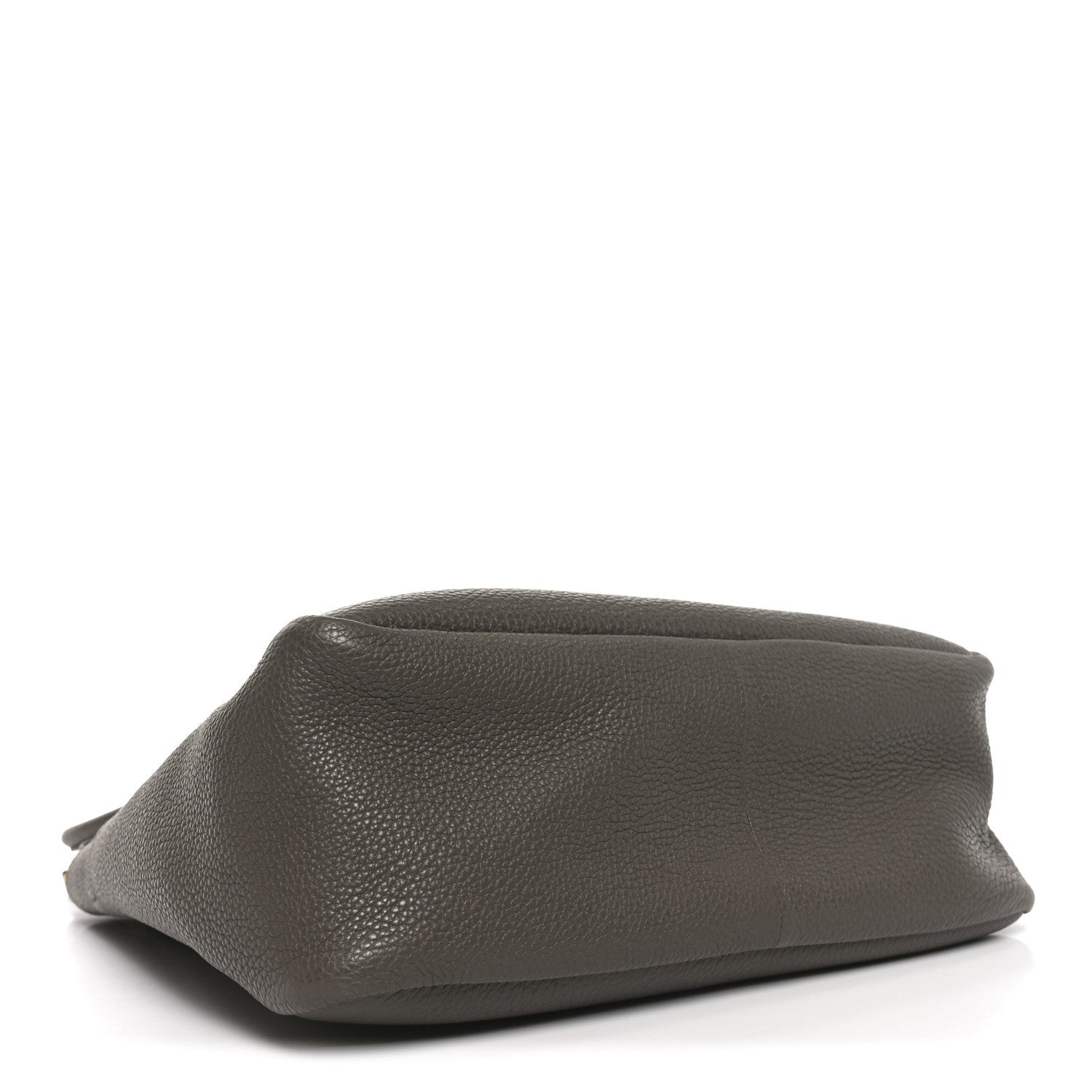 Vitello Daino Soft Medium Zippered Top Handle Bag Bambu