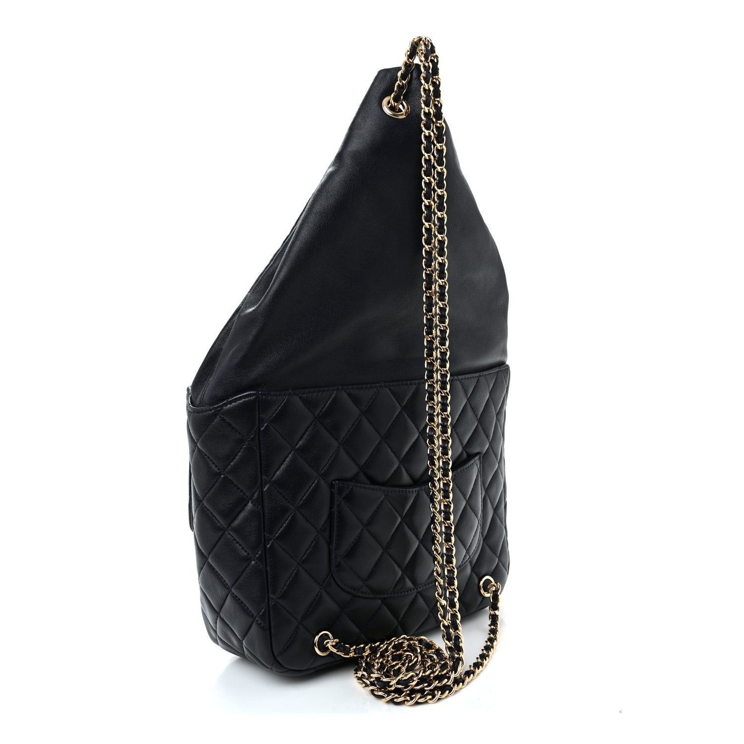 Lambskin Quilted Large In Seoul Backpack Navy