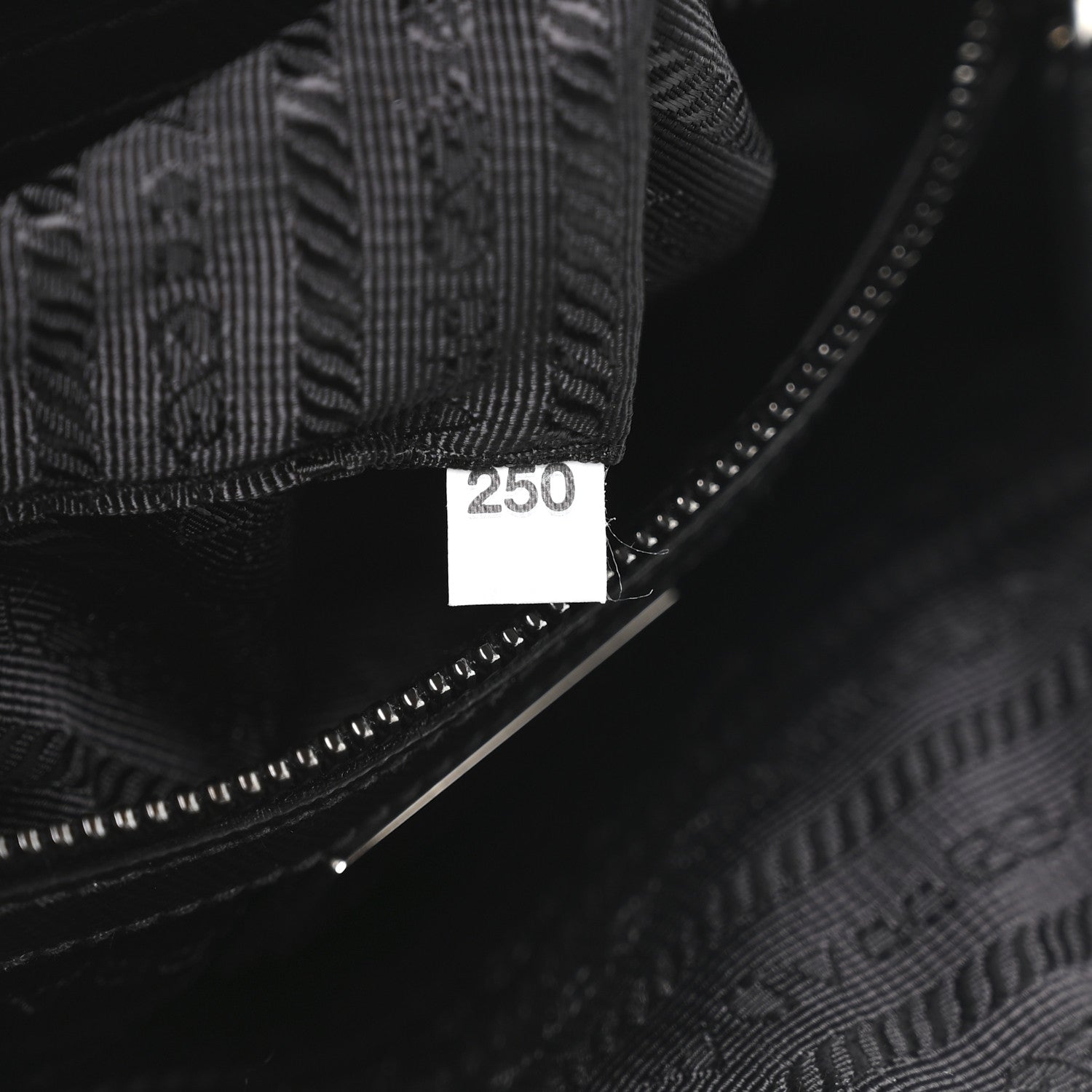 Re-Nylon Vela Saffiano Pocket Double Zip Shoulder Bag Black