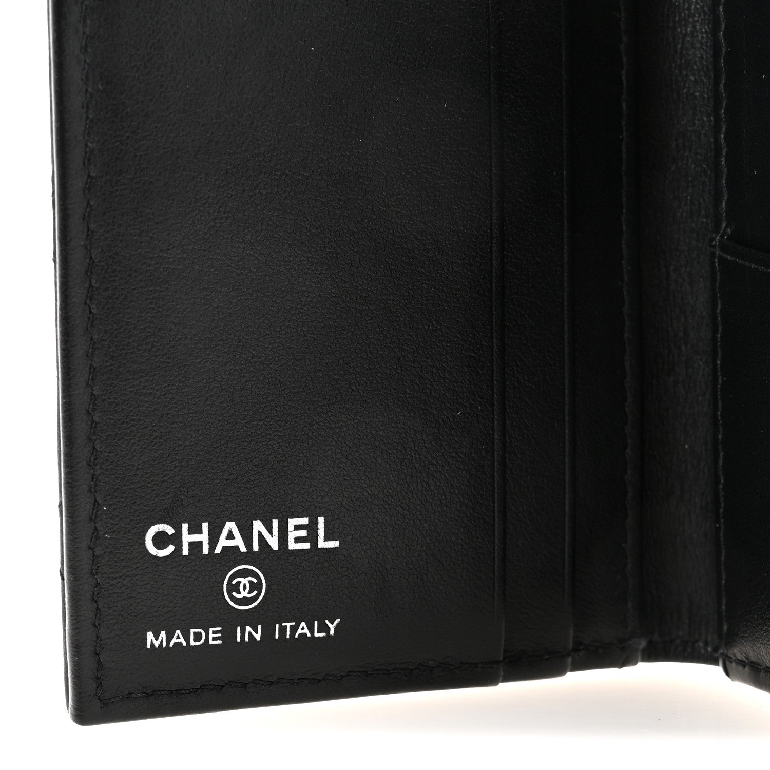Calfskin Quilted  Holder Wallet So Black