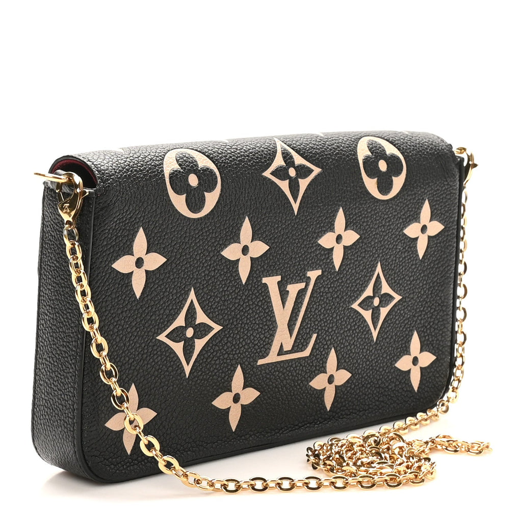 Empreinte Monogram Giant Felicie Pochette Black Beige