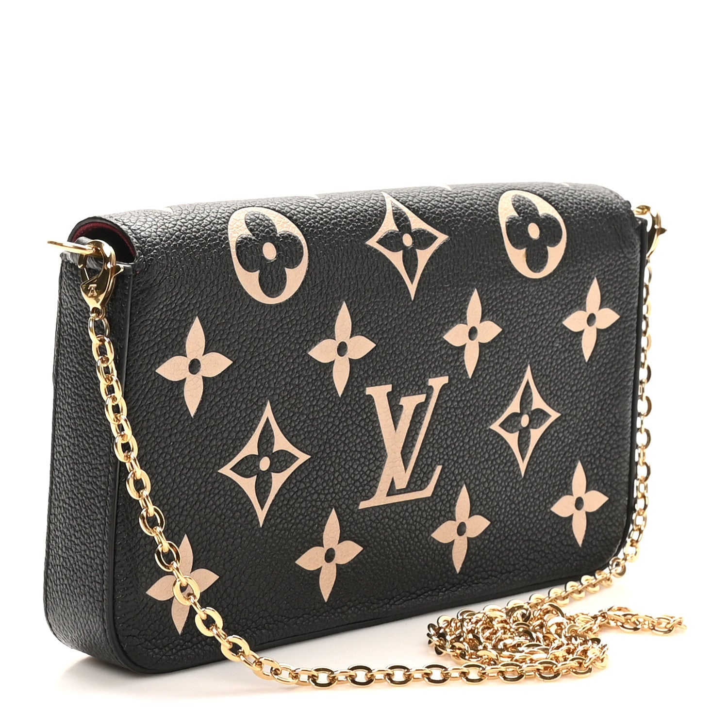Empreinte Monogram Giant Felicie Pochette Black Beige
