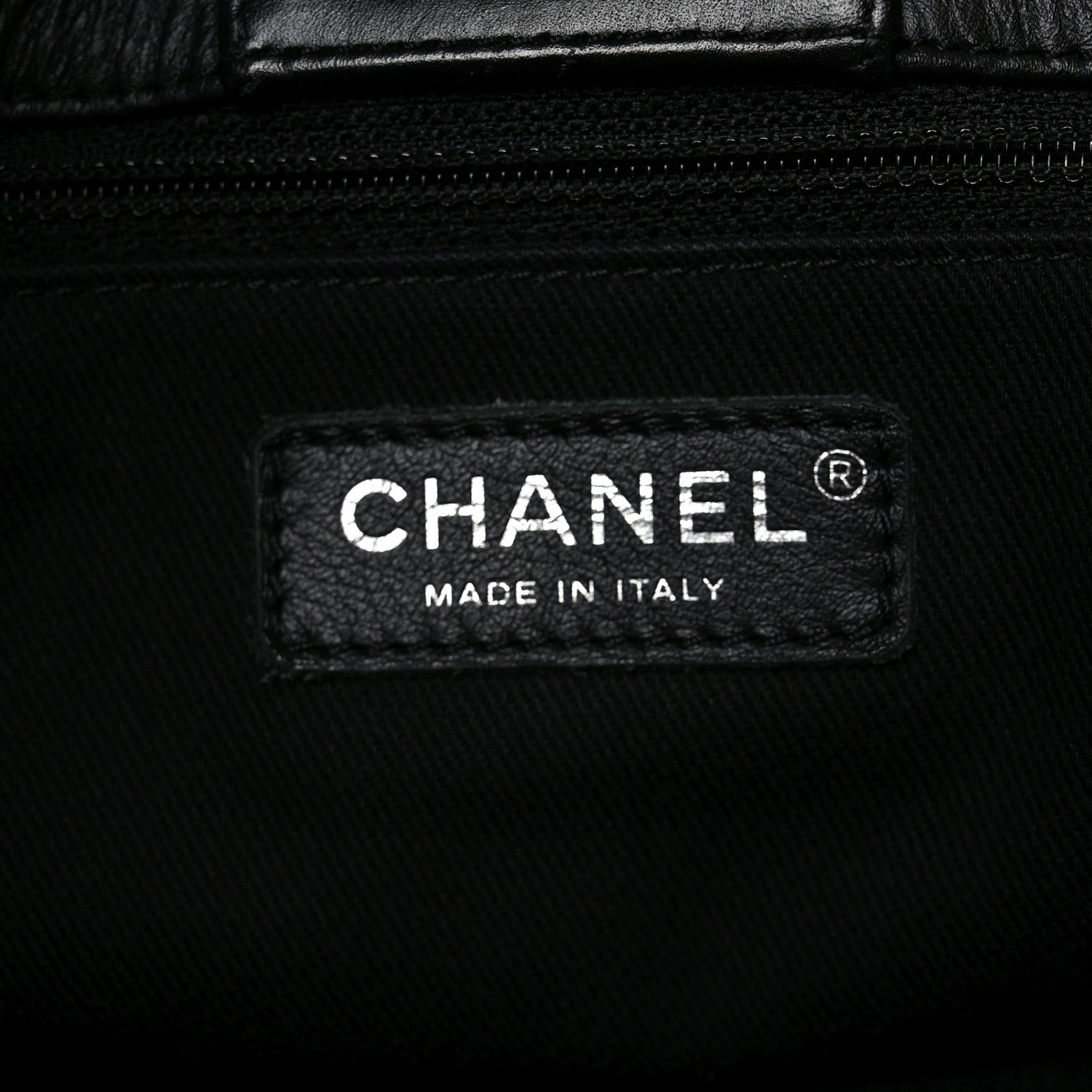 Calfskin Perforated Up In The Air Tote Black