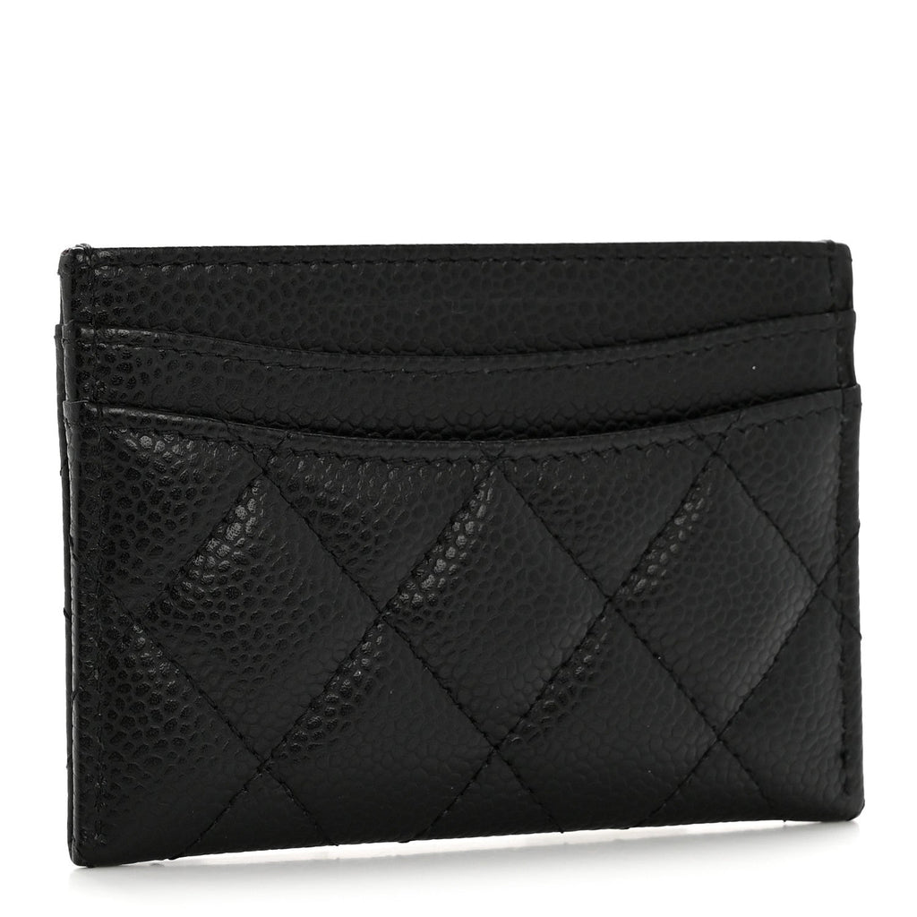 Caviar Quilted  Holder Black
