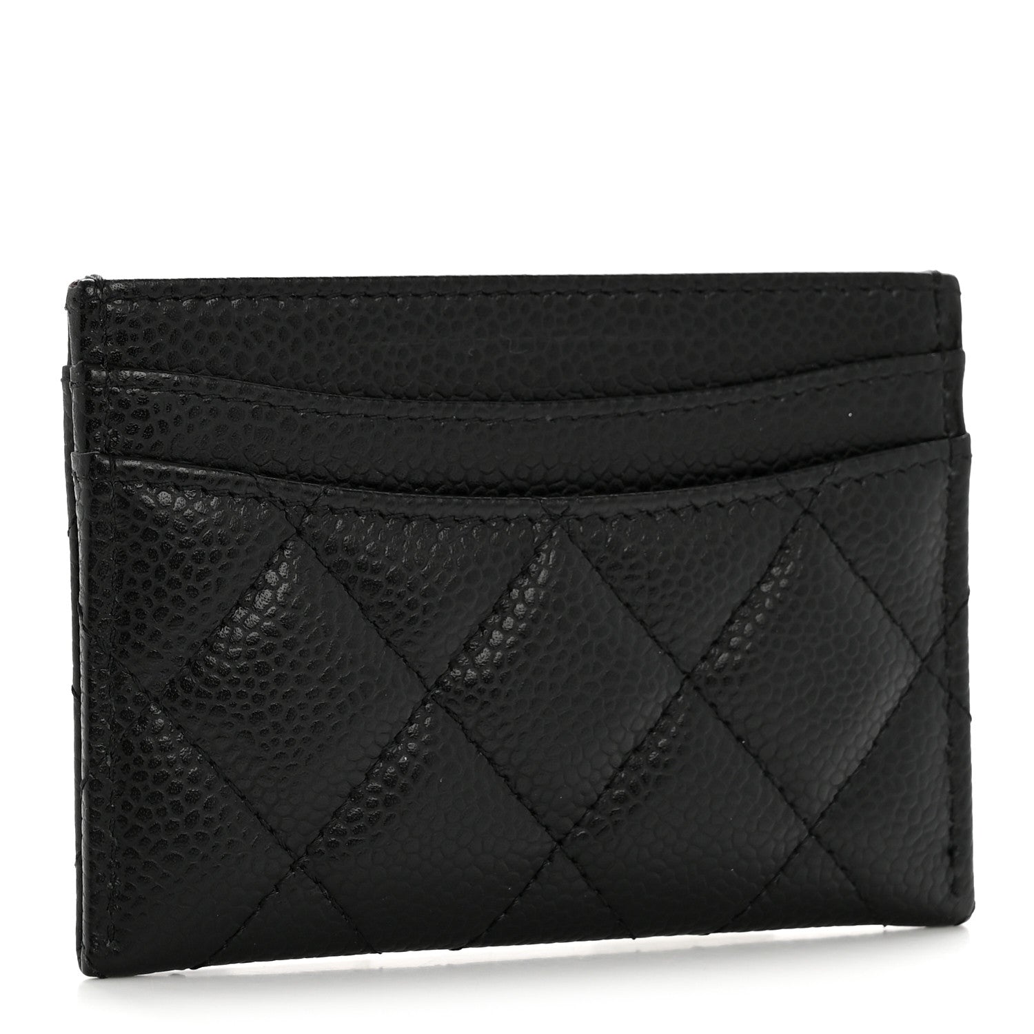 Caviar Quilted  Holder Black