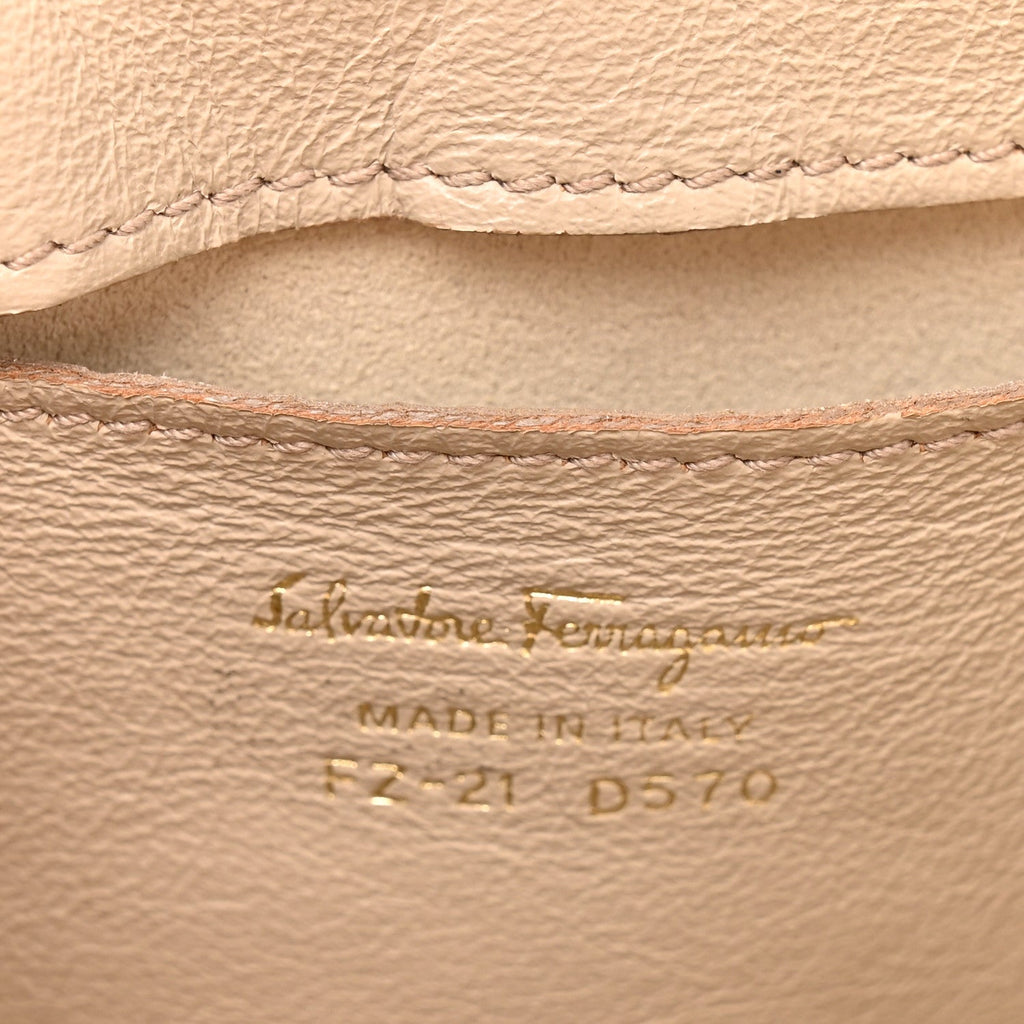 Calfskin Sofia Shoulder Bag Beige Multicolor