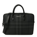 London Check Ainsworth Briefcase Dark Charcoal