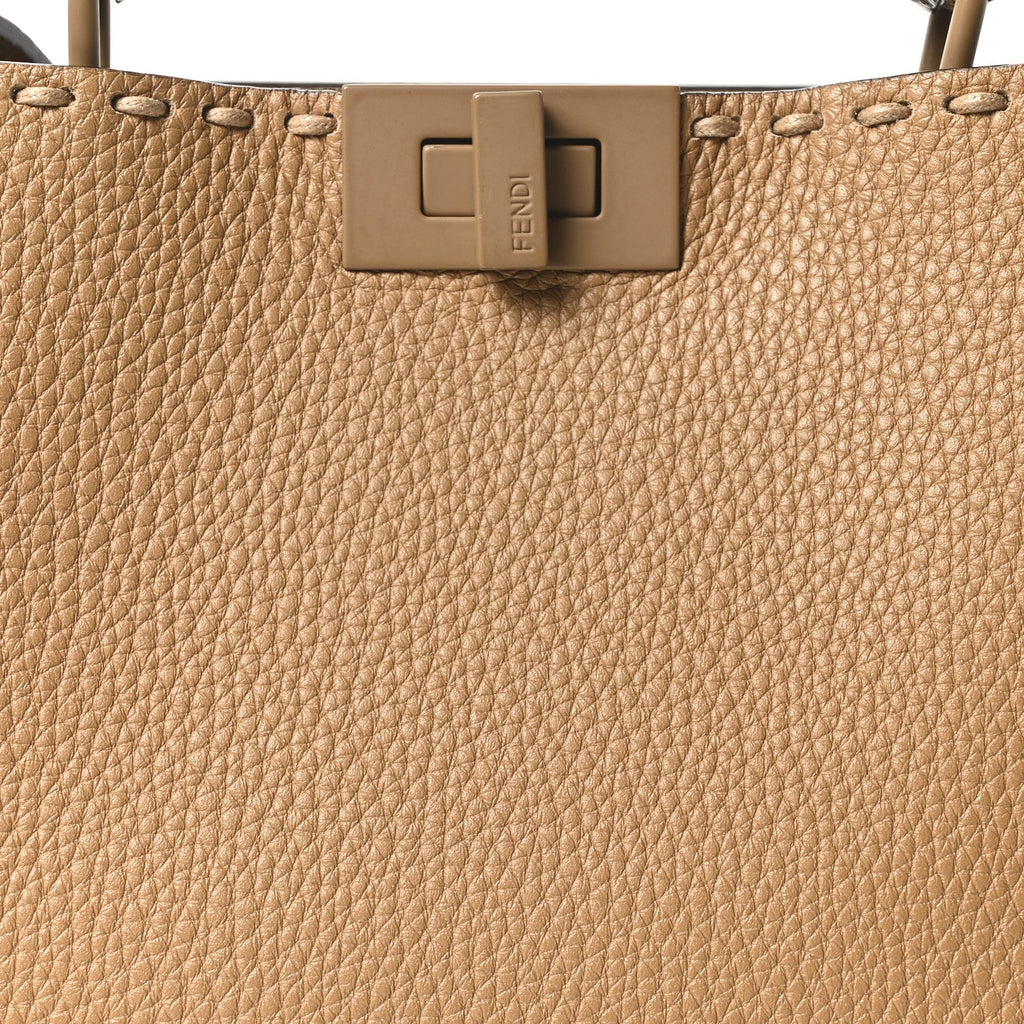 Cuoio Romano Vitello Elaphe Cover Sellerissima Monochrome Mini Peekaboo I SEE U Satchel Cammello