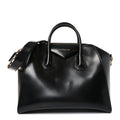 Shiny Lord Calfskin Medium Antigona Black